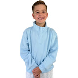 Gym+Coffee Kids Kids Snap Collar Sierra Sweatshirt Glacial Blue
