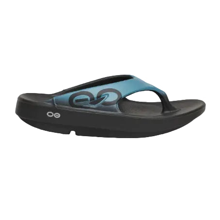 Oofos women's blue sandal