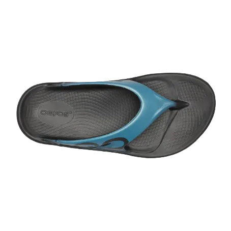 Oofos women's blue sandal