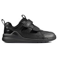 Clarks Boys Trainer Orbit Sprint T Black Leather