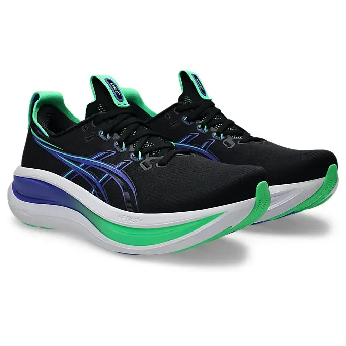 Asics Mens Trainer Gel Nimbus 28 Black/Cobalt Burst