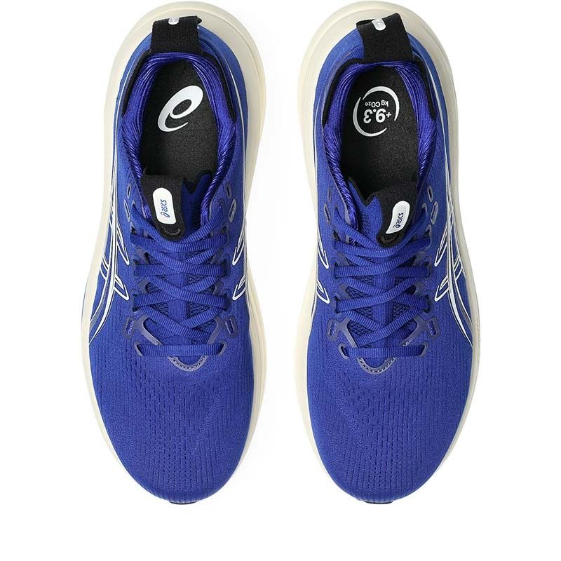 Asics Mens Trainer Gel Nimbus 28 Prussian Blue/Cream