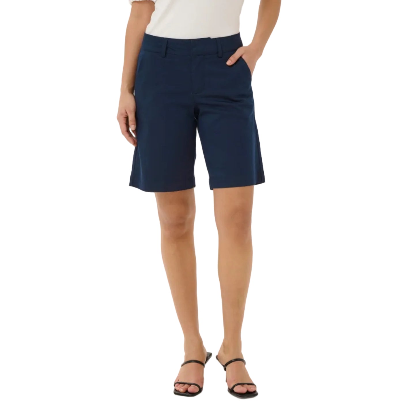 Kaffe Womens KAlea City Shorts Midnight Marine