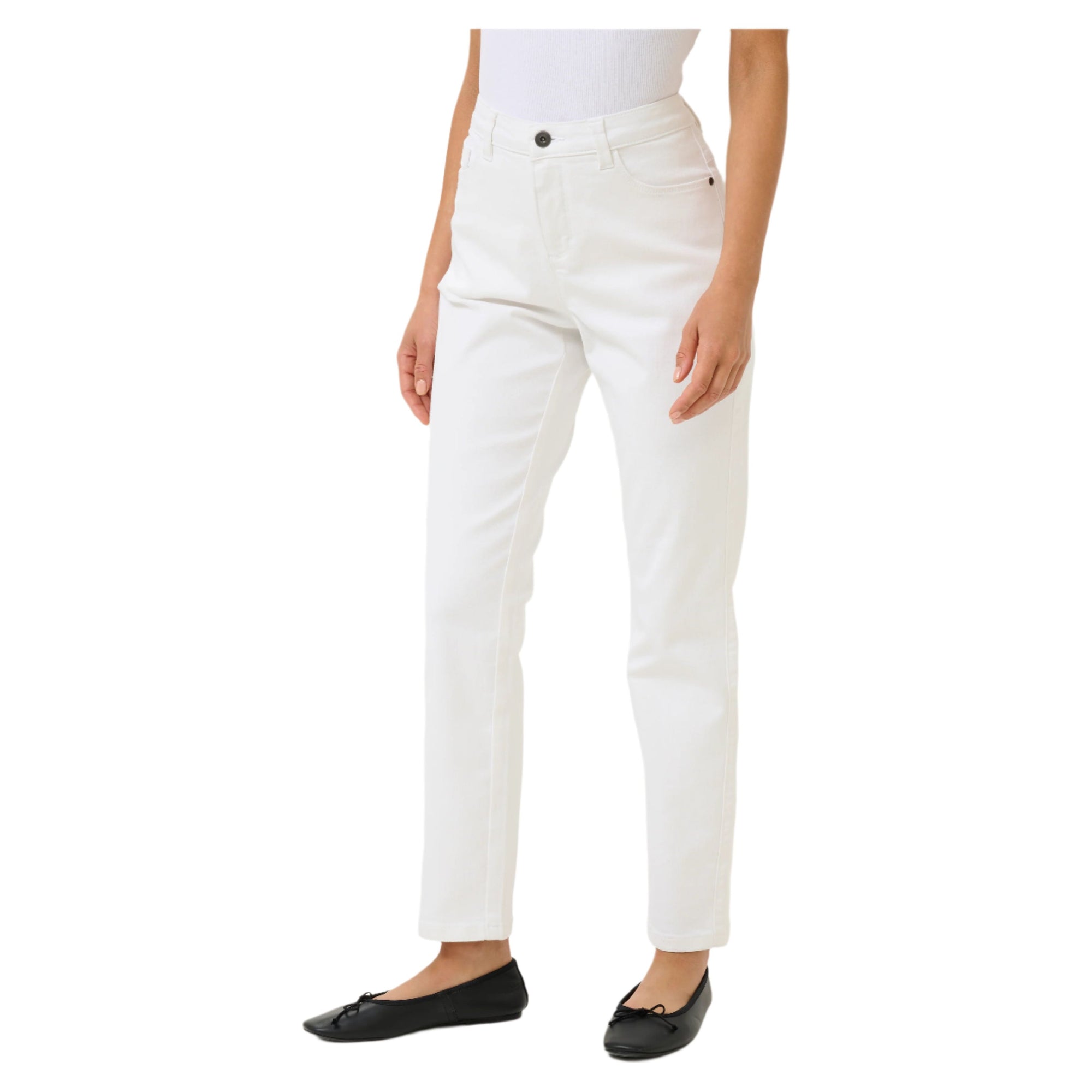Kaffe Womens Jeans Kazelina Chalk