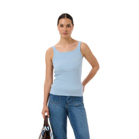 Kaffe Womens KAcarna Tank Top Blue Fog