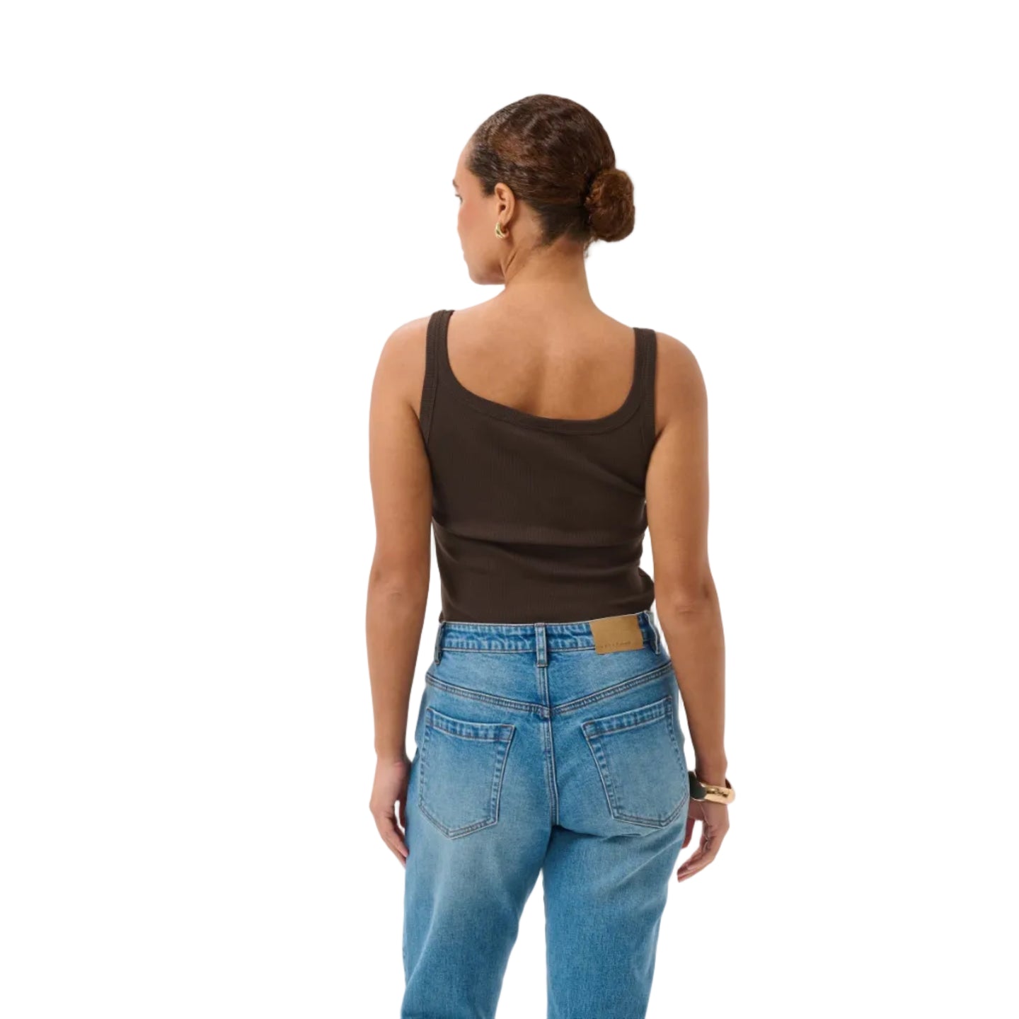 Kaffe Womens KAcarna Tank Top Coffee Bean