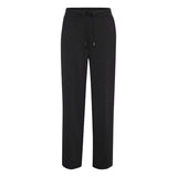 Kaffe Womens Trousers Jenny Straight Pants Black Deep