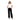 Kaffe Womens Trousers Jenny Straight Pants Black Deep