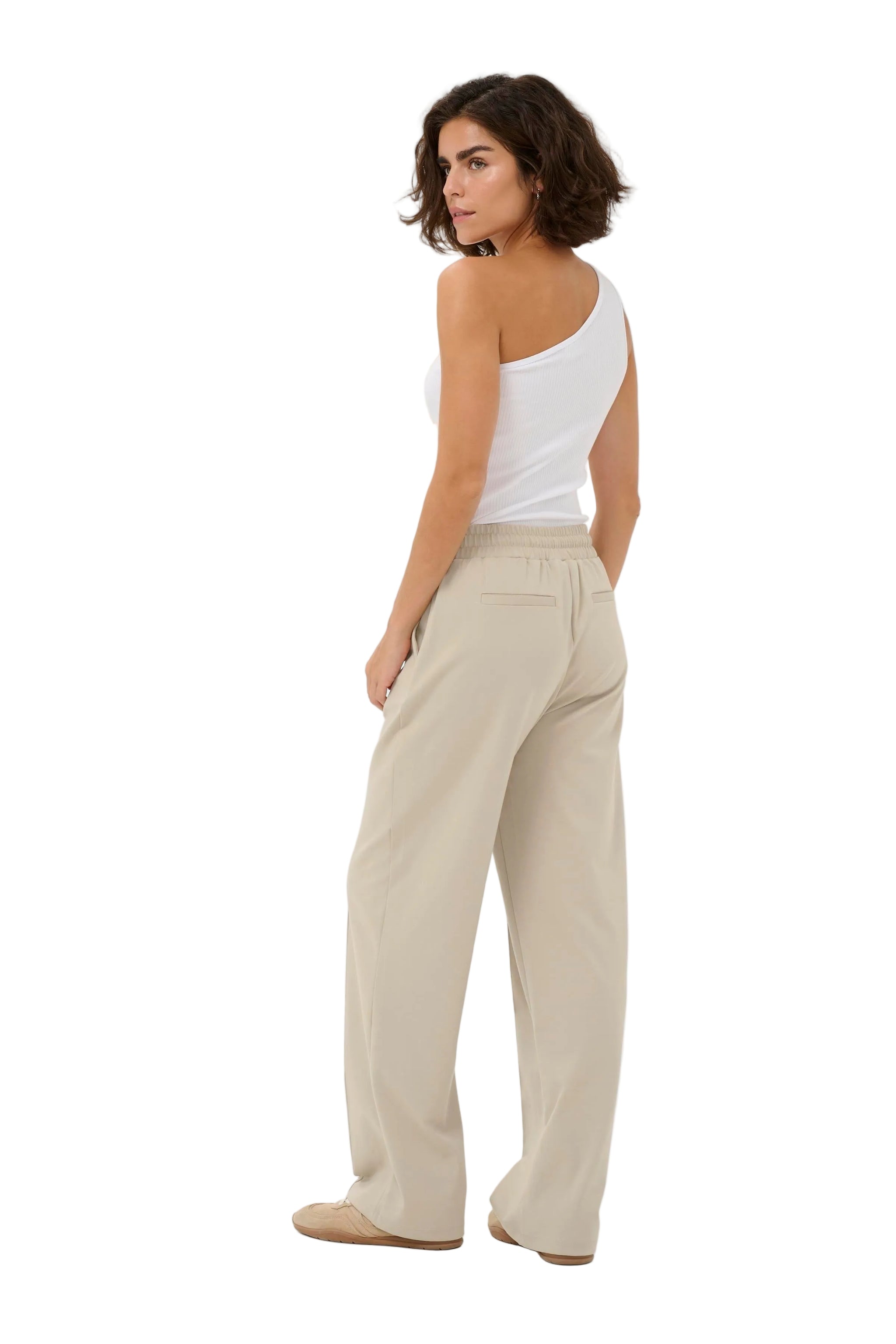 Kaffe Womens KAjenny Straight Pants Feather Grey