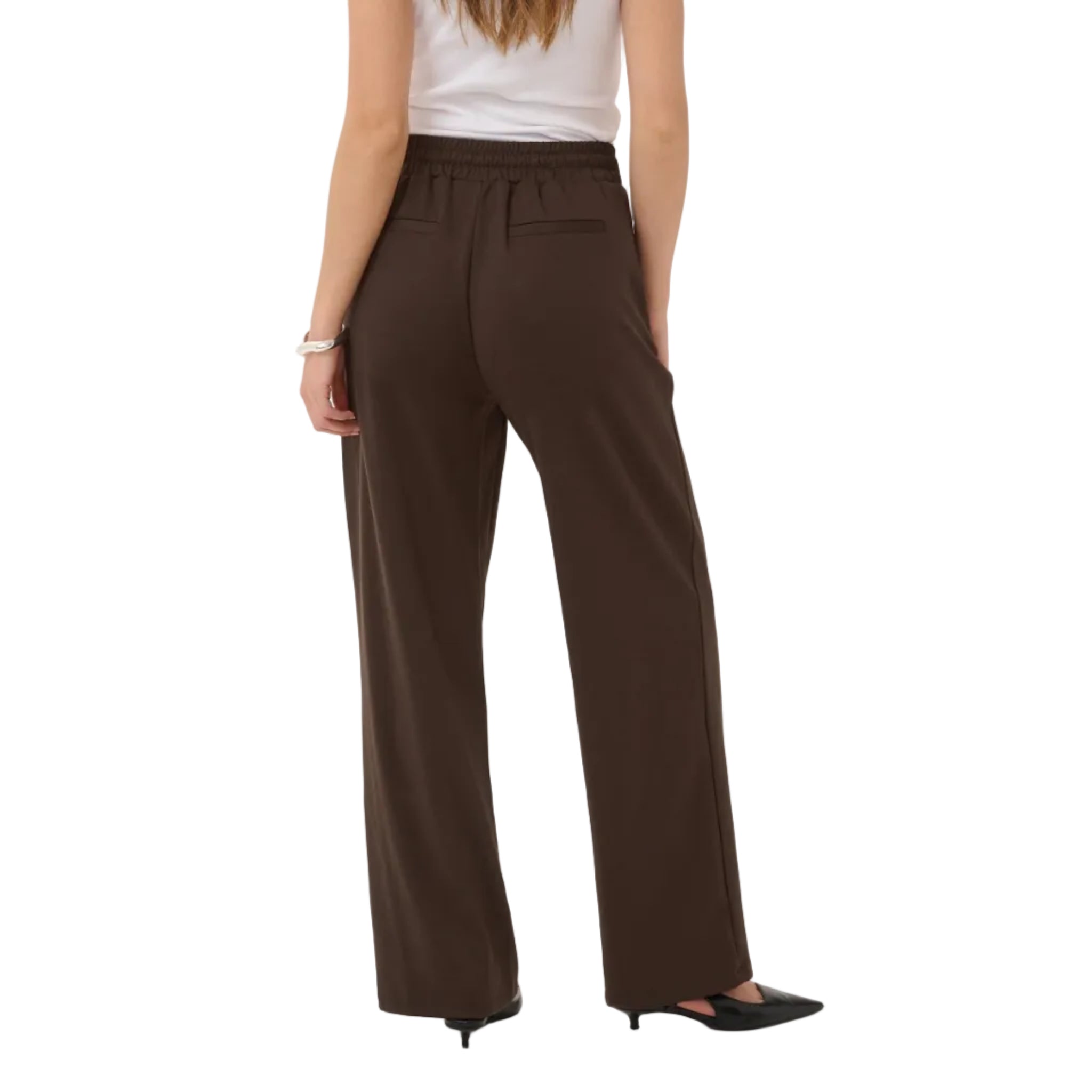 Kaffe Womens KAjenny Straight Pants Coffee Bean