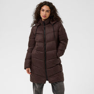 Kaffe Womens Puffer Coat KAsusanne Coffee Bean