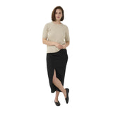 Kaffe Womens Pullover Liz Feather Gray Melange/Black Dots