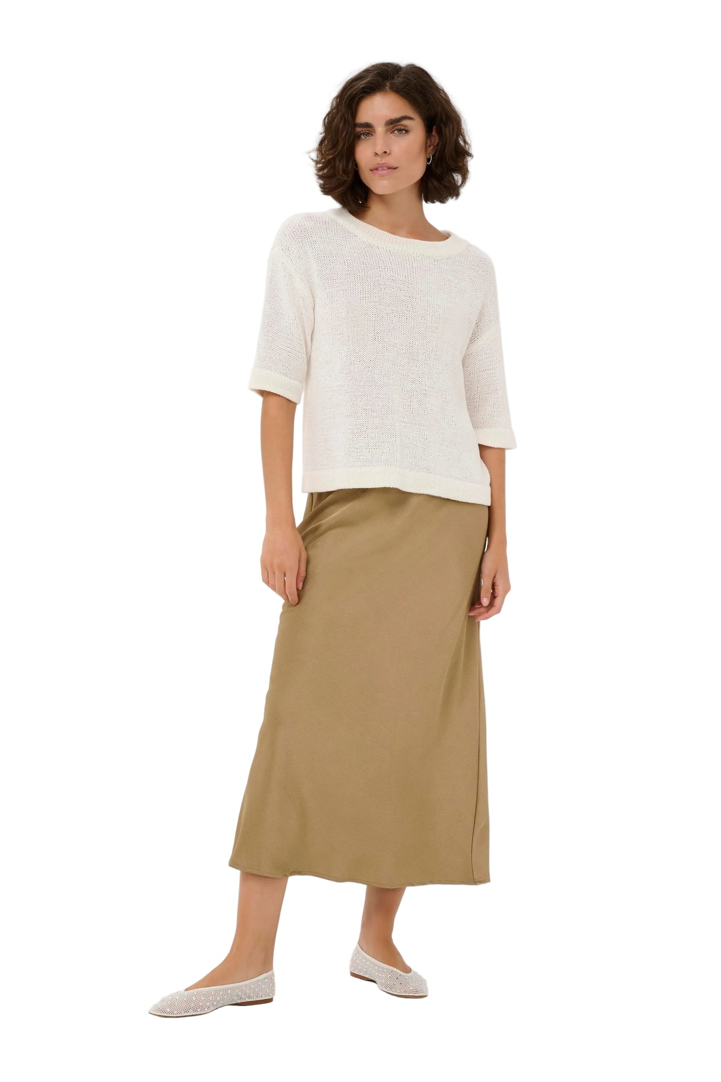 Kaffe Womens KAsevita Pullover Chalk