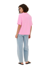 Kaffe Womens KAtomina T-Shirt Pink Frosting