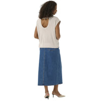 Kaffe Womens Top Regina Knit Feather Grey