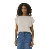 Kaffe Womens Top Regina Knit Feather Grey