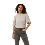 Kaffe Womens KAregina Pleat Pullover Feather Grey