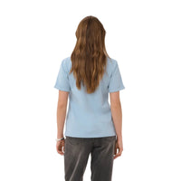 Kaffe Womens KAheart T-Shirt Blue Fog/ Brown Heart
