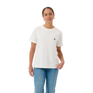 Kaffe Womens KAheart T-Shirt Chalk/Black Deep Heart