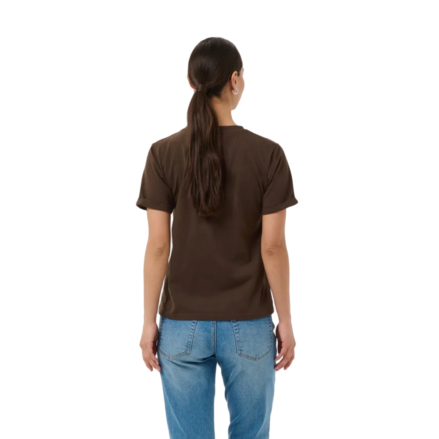 Kaffe Womens KAheart T-shirt Coffee Bean/Sunlight Heart