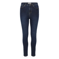 Kaffe Womens Jeans Willow HW Slim Fit Dark Blue Denim
