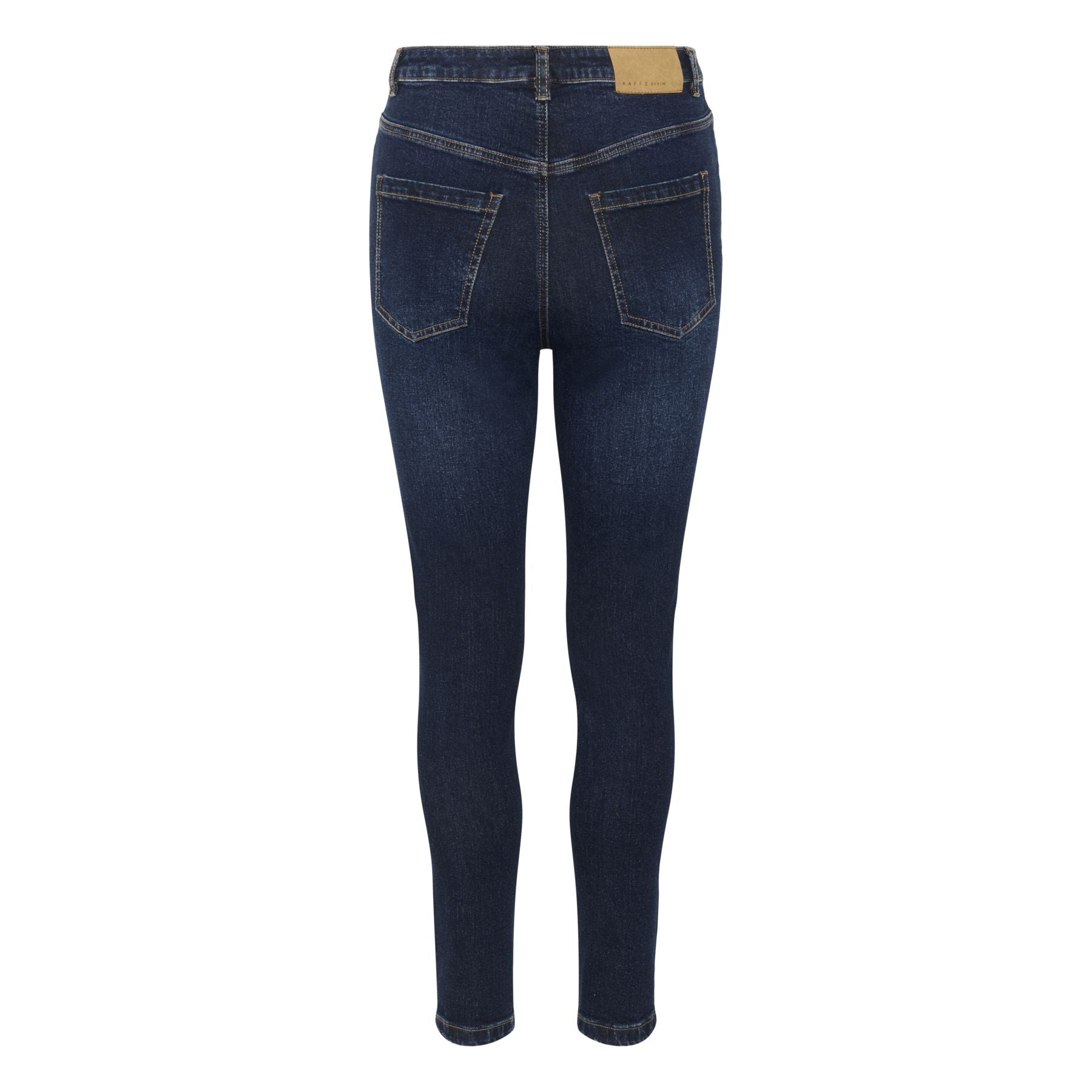Kaffe Womens Jeans Willow HW Slim Fit Dark Blue Denim