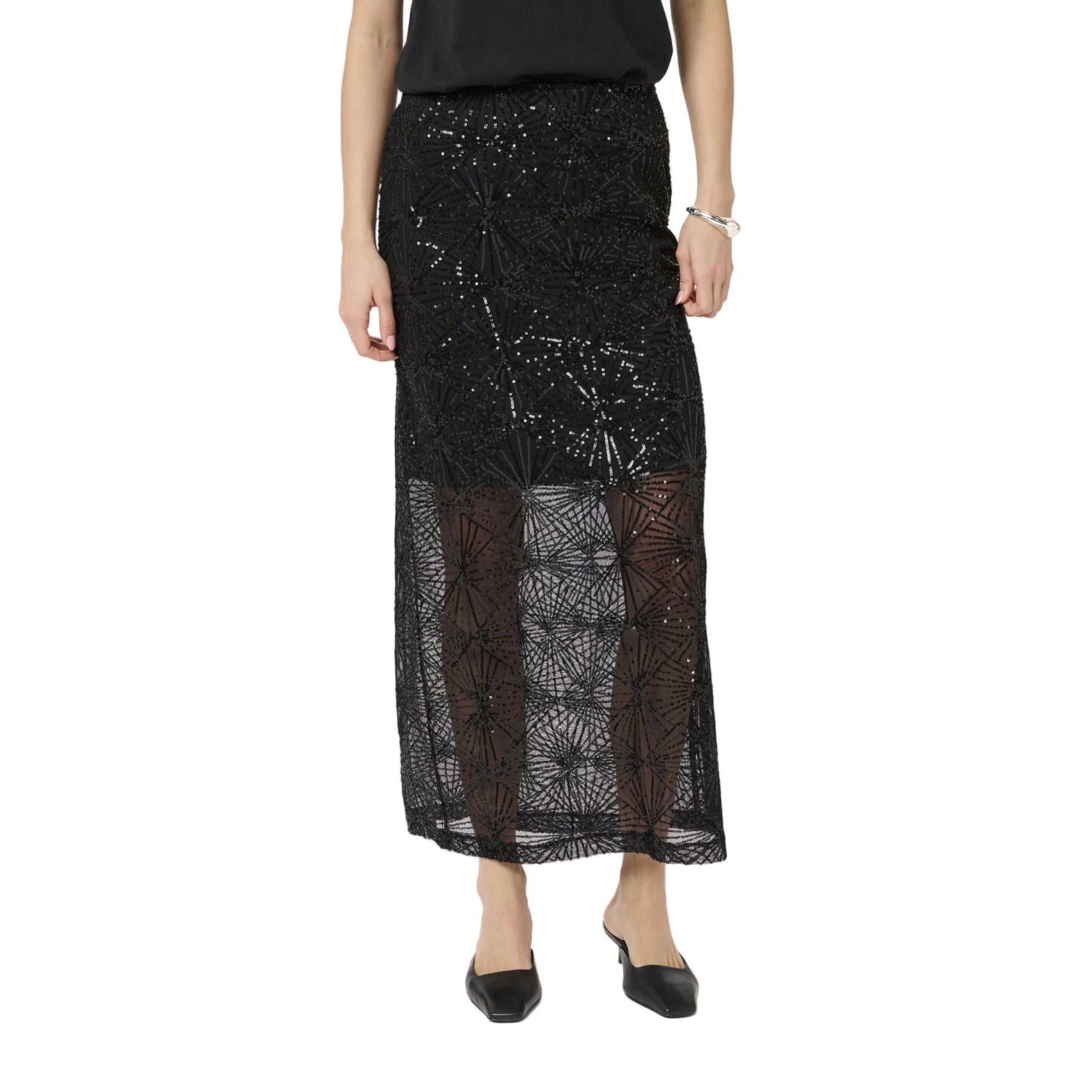 Kaffe Womens Skirt Linna Black Deep