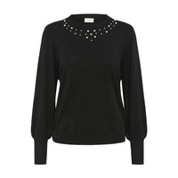 Kaffe Womens Pullover Lizza Bead Black Deep