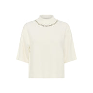 Kaffe Womens Merina Pullover Chalk