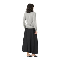 Kaffe Womens Pullover Jada Polo Grey Melange