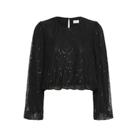 Kaffe Womens Blouse Otilia Blouse Black Deep