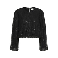 Kaffe Womens Blouse Otilia Blouse Black Deep