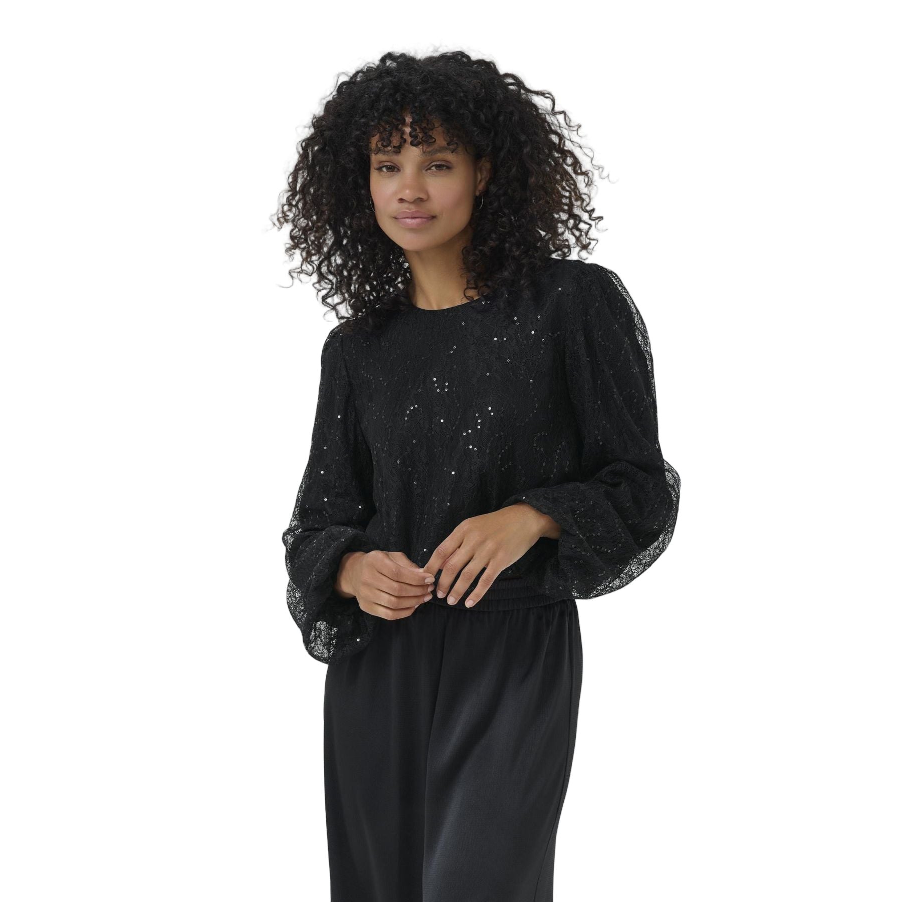Kaffe Womens Blouse Otilia Blouse Black Deep