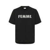 Kaffe Womens T-Shirt Arina Black Deep