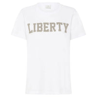 Kaffe Womens T-Shirt Jean Optical White
