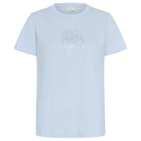Kaffe Womens T-Shirt Jean Powder Blue