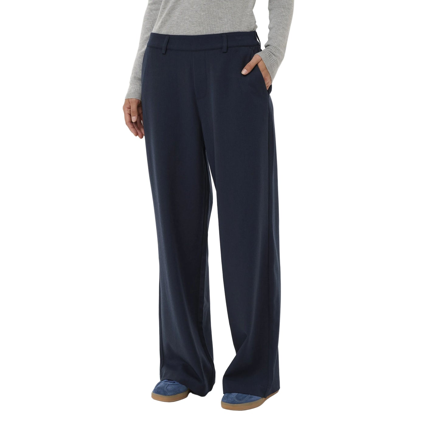 Kaffe Womens KAvalley Pants Midnight Marine