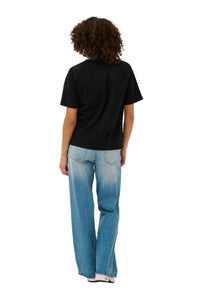 Kaffe women's black cotton t-shirt