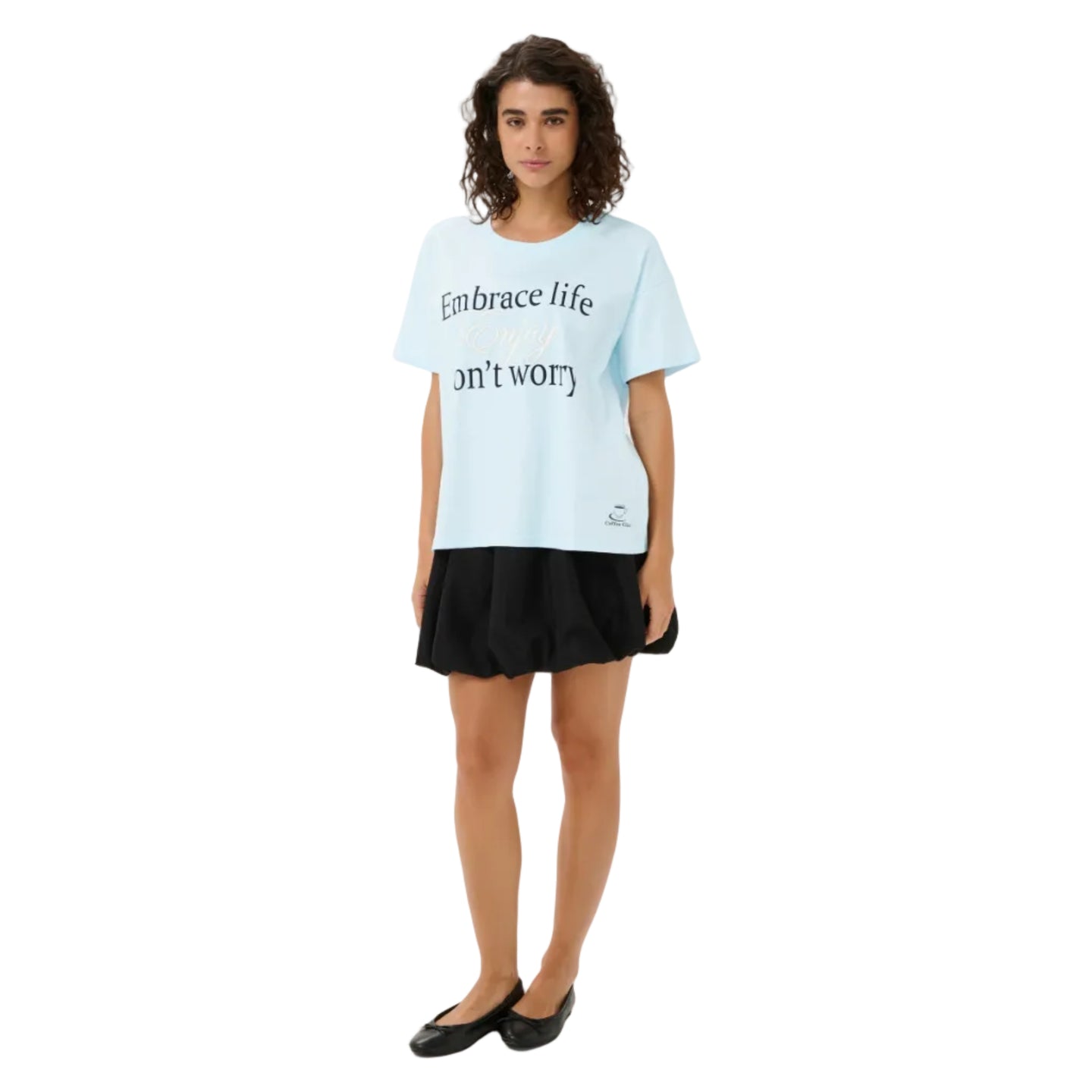 Kaffe Womens KAchelsea T-Shirt Nantucket Breeze