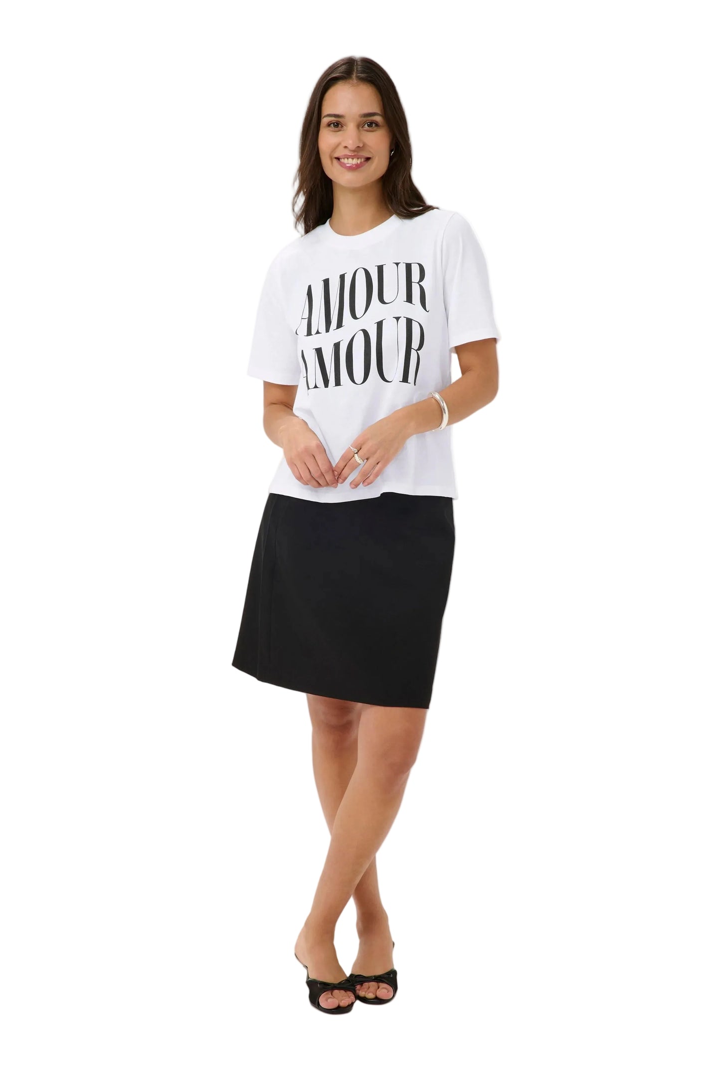 Kaffe Womens KAcherie T-Shirt Optical White