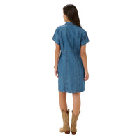 Kaffe Womens KAvalena Denim Dress Blue