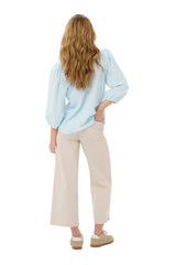 Kaffe Womens KApenelope Blouse Nantucket Breeze