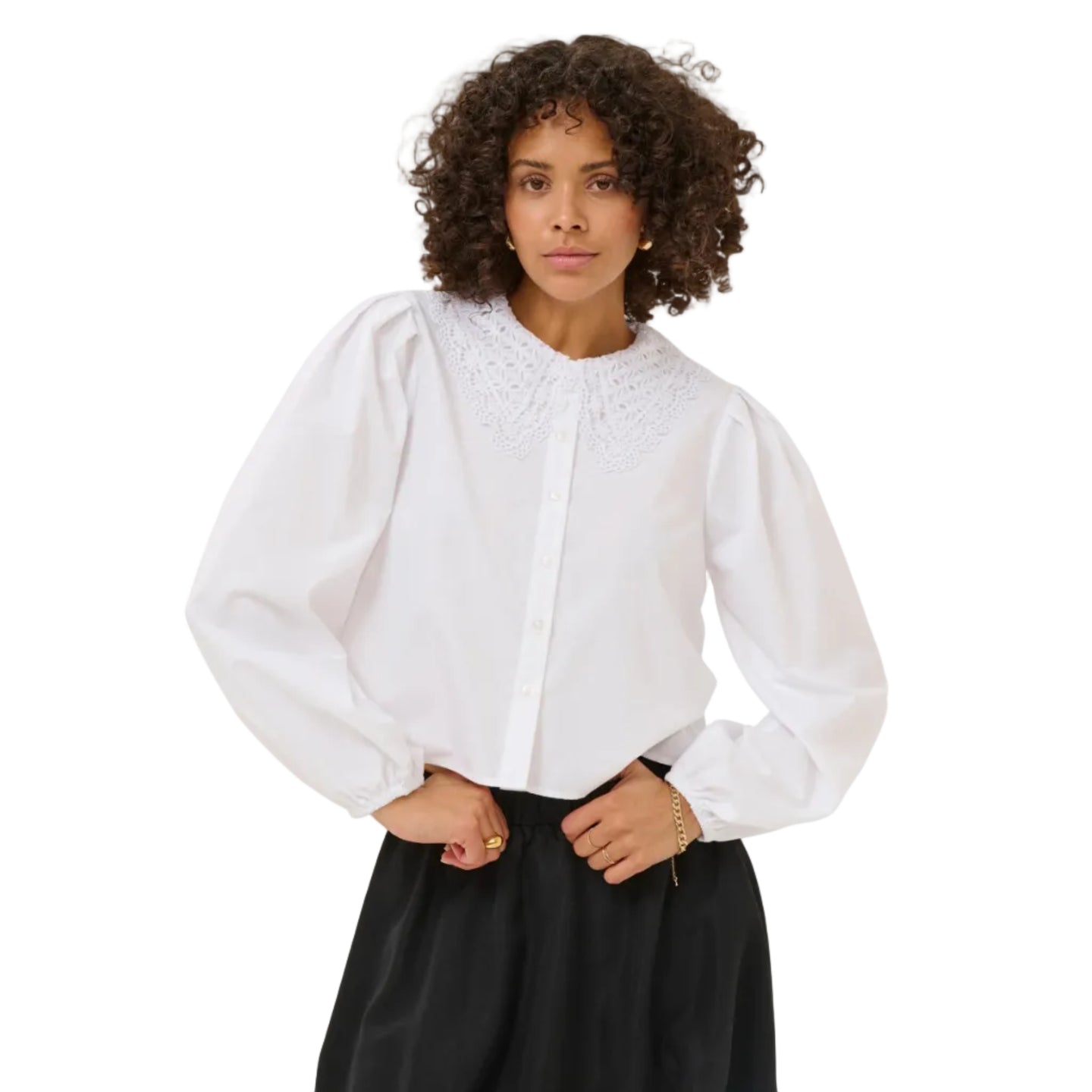 Kaffe Womens KAorla Shirt Optical White