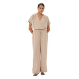 Kaffe women's grey trousers with drawstring