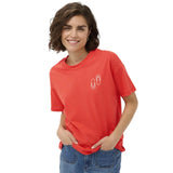 Kaffe Womens T-Shirt Annemette Poppy Red