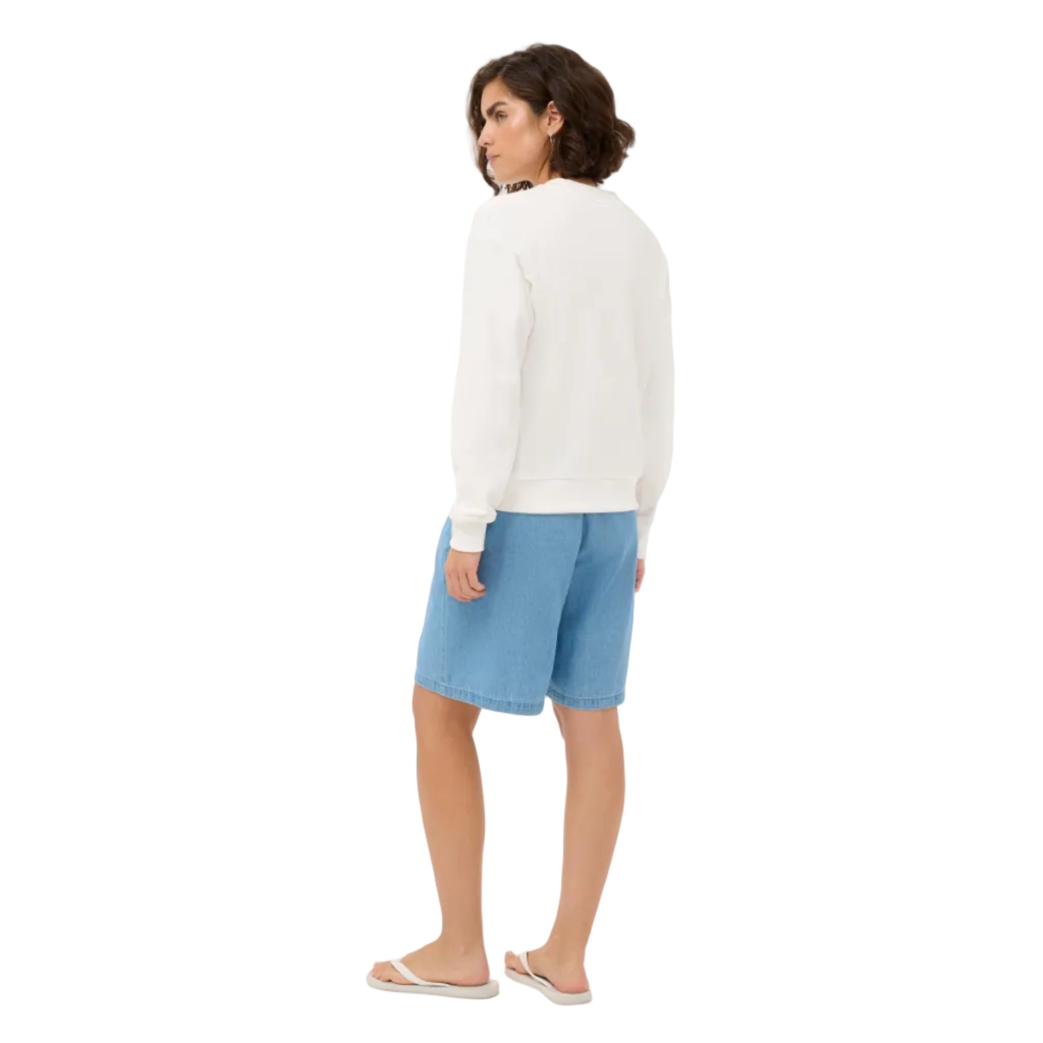 Kaffe Womens KAlili Sweatshirt Chalk