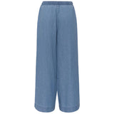 Kaffe women's blue denim trousers with drawstring