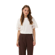 Kaffe Womens KAhermia T-Shirt Chalk