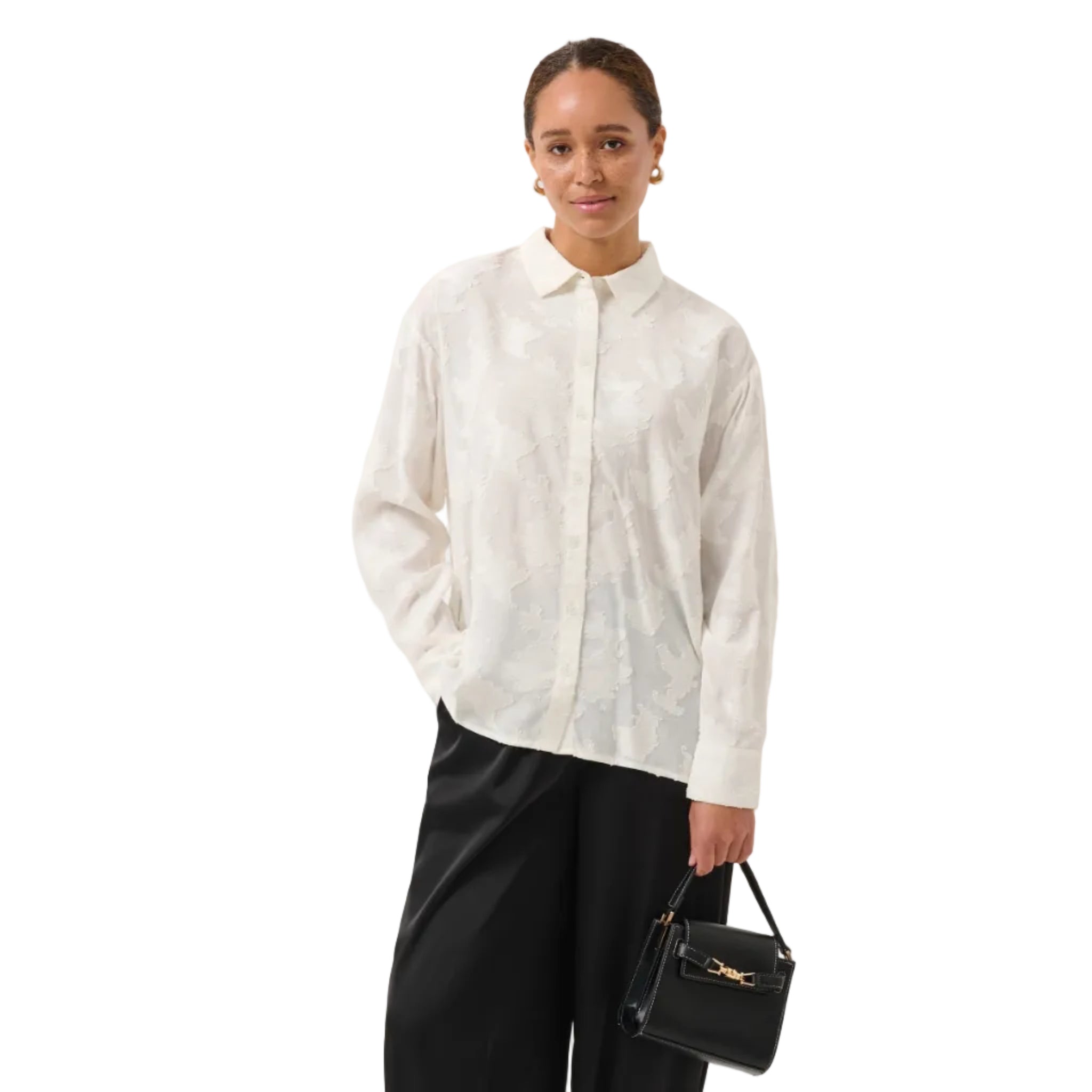 Kaffe Womens KAcassia Shirt Chalk