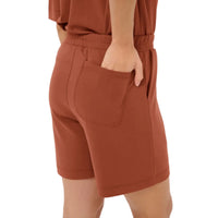 Kaffe Womens KAannie Jersey Shorts Henna